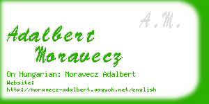 adalbert moravecz business card